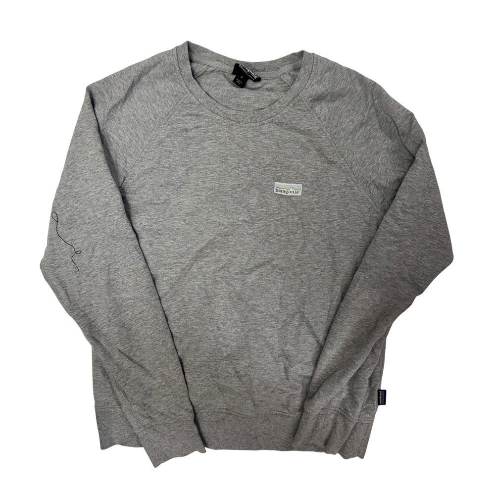 Patagonia Womens Ahnya Crew Sweatshirt Pastel P-6 Label Grey Small